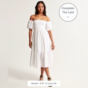 The A&F Emerson Off-The-Shoulder Midi Dress